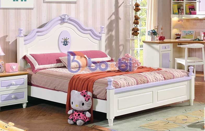 Giường ngủ cho bé thiết kế đơn giản cá tính BBHHM353G